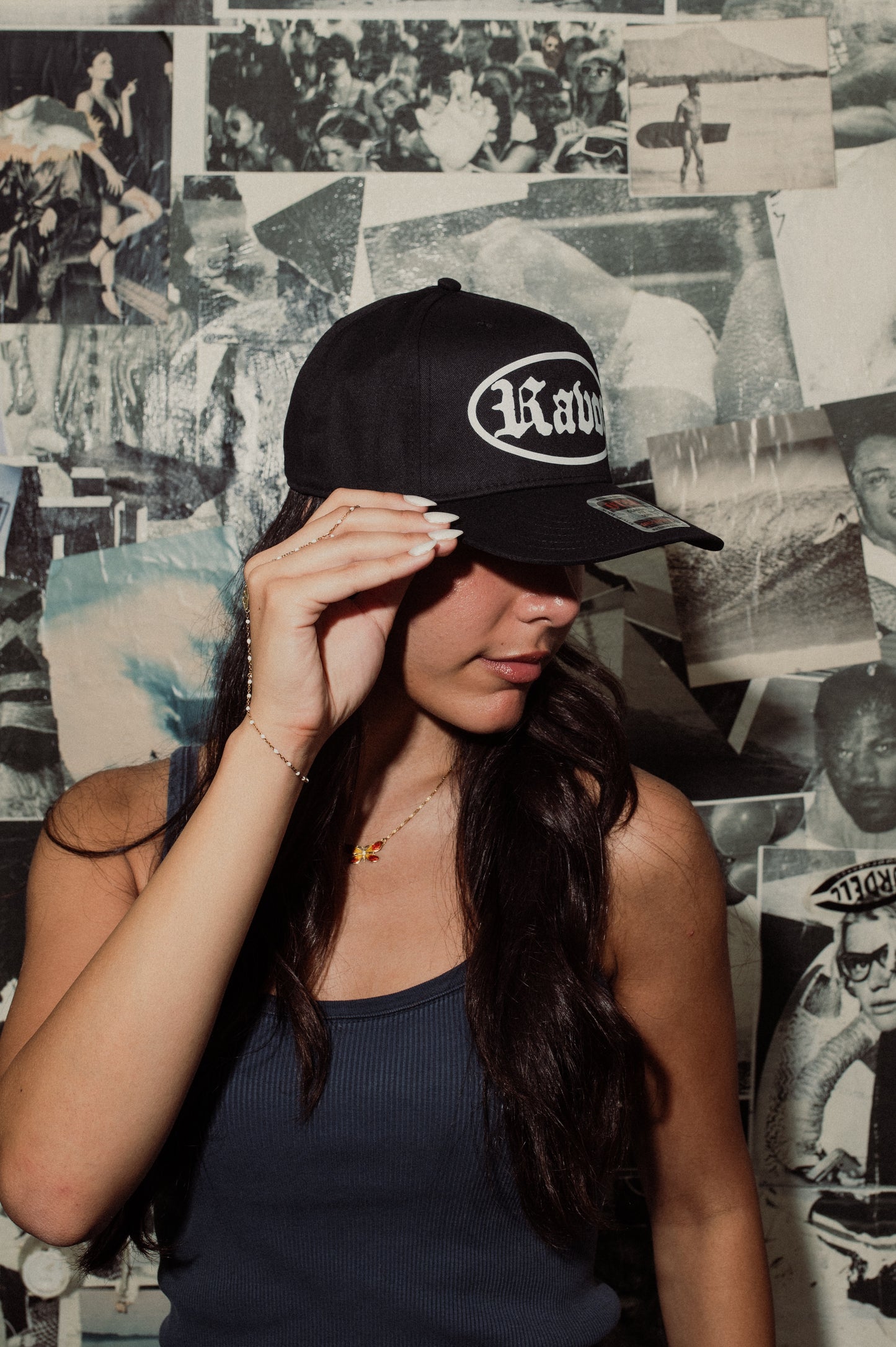 BLACK OVAL LOGO HAT